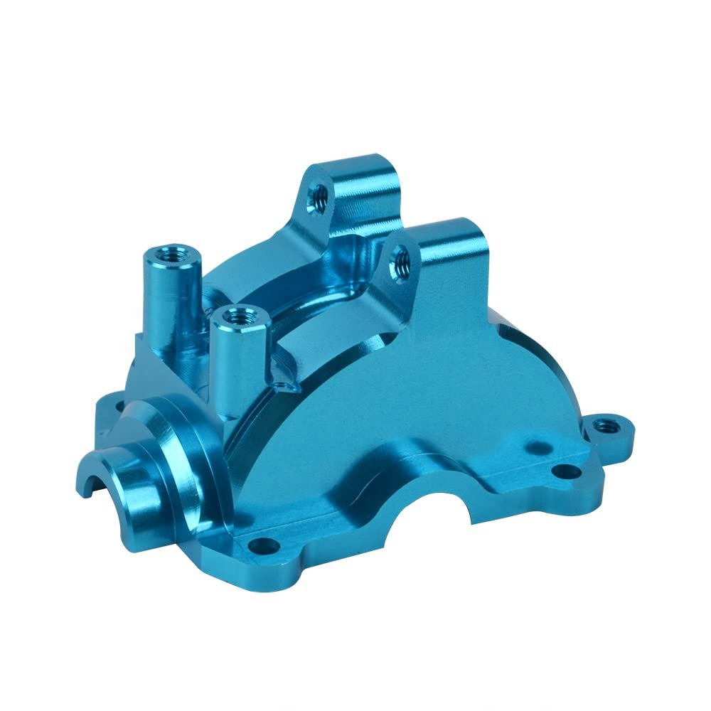 Aluminum Front Rear Differential case Gearbox Cover Upper for Tamiya TT-02 TT-02D TT-02B TT-02FT Upgrade Parts (Blue)