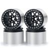 Que-T 2.2inches Beadlock Wheel Rims 45mm Width Wheel Hubs for Axial RBX10 AXI03005 1/10 RC Crawler Car (Matt Black) view 1