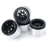Que-T 2.2inches Beadlock Wheel Rims 45mm Width Wheel Hubs for Axial RBX10 AXI03005 1/10 RC Crawler Car (Matt Black) view 3