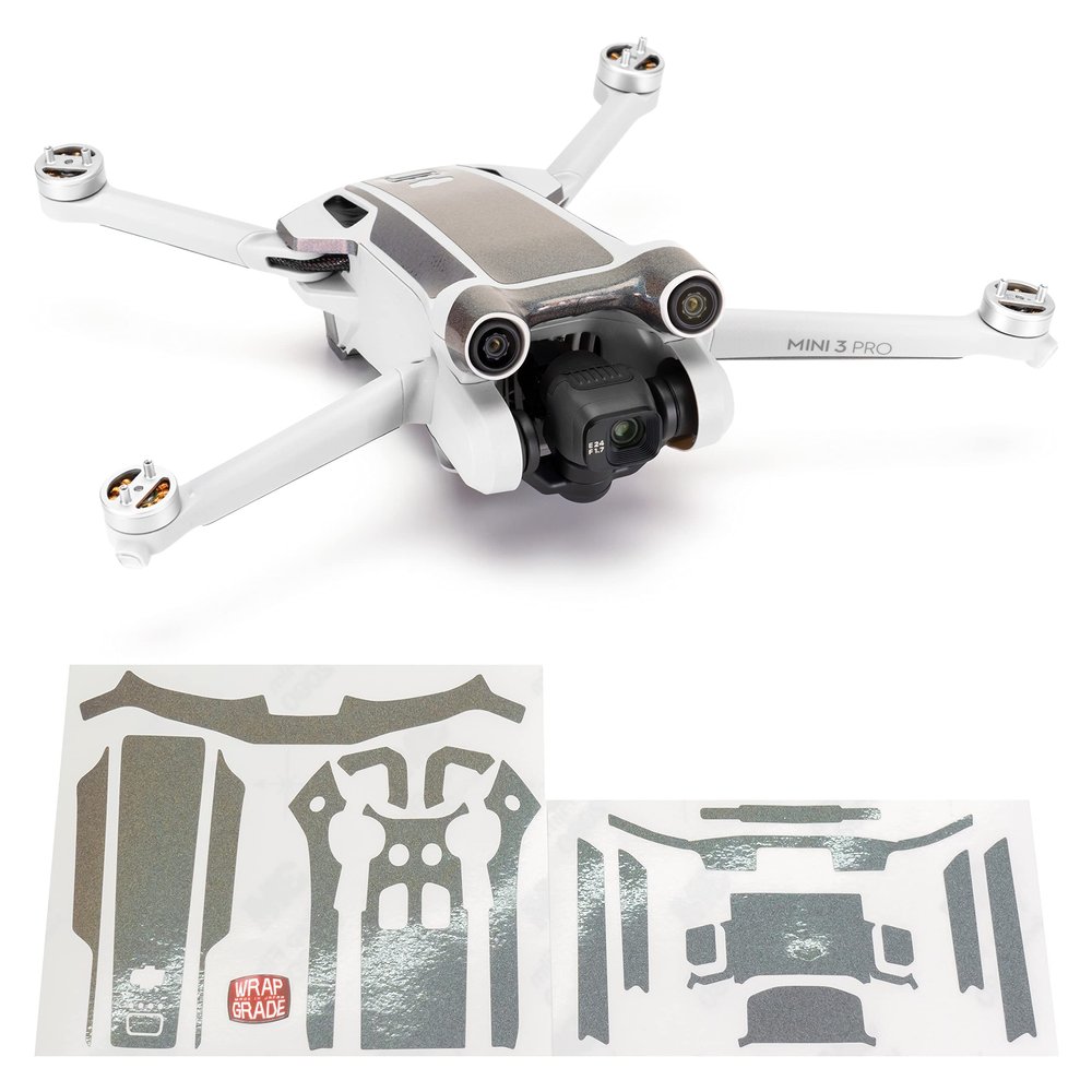 WRAPGRADE Skin Stickers Compatible with DJI Mini 3 Pro | Accent Color (Coloration-X)