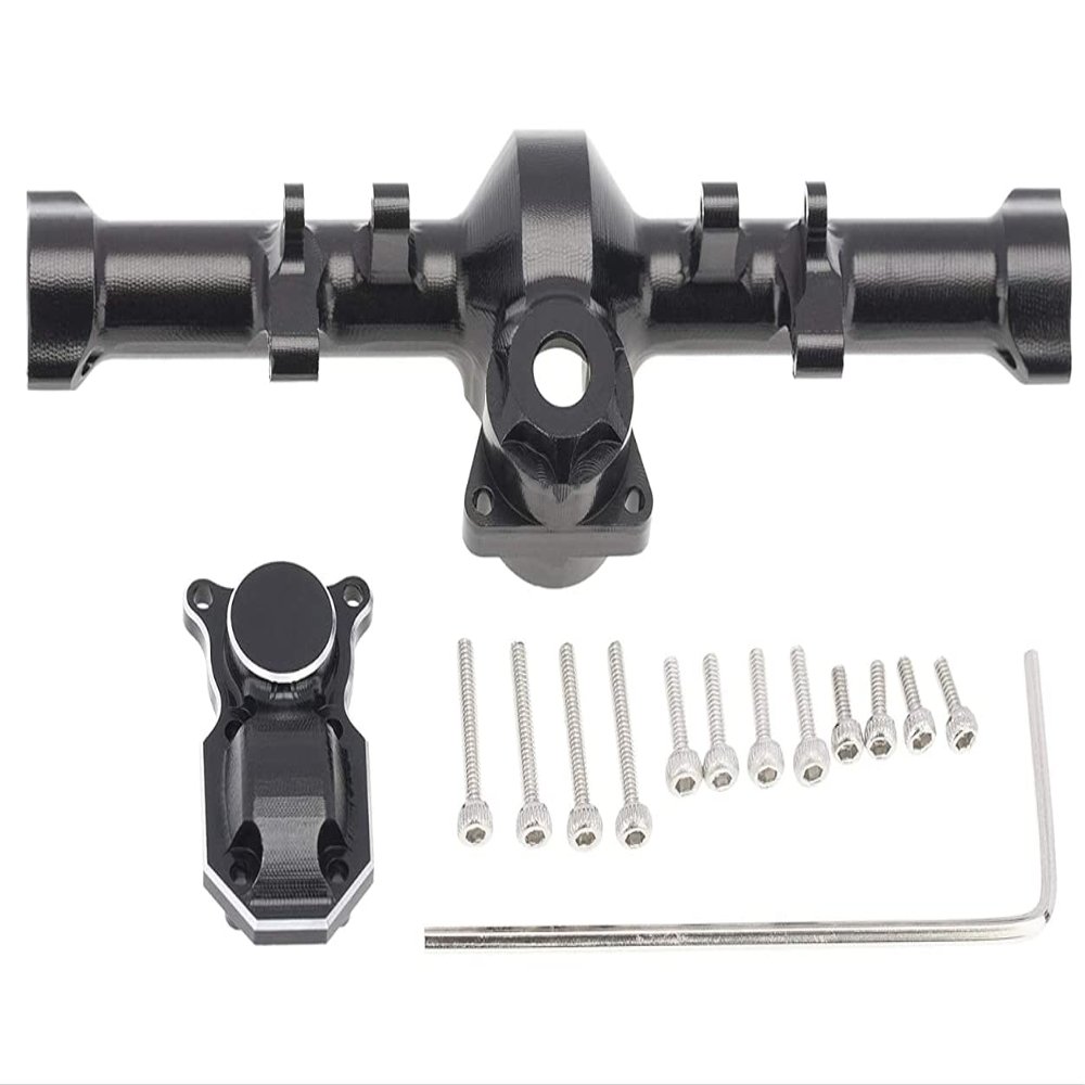Front Rear Axle Housing Cover with Back Cover for 1/24 Axial SCX24 90081 RC Car Model Accessories -1/24 RC Crawler Upgrades