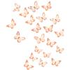 3D Butterfly Wall Stickers Removable Mural Decor, 24pcs 2styles 3 Sizes Rose Gold Butterfly for Bedroom Baby Girl Boy Room Kitchen Birthday Party Classroom Wedding Cake Decoration DIY Gift(Rose Gold) view 1