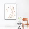 3D Butterfly Wall Stickers Removable Mural Decor, 24pcs 2styles 3 Sizes Rose Gold Butterfly for Bedroom Baby Girl Boy Room Kitchen Birthday Party Classroom Wedding Cake Decoration DIY Gift(Rose Gold) view 3
