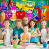20 Pcs Back to School Balloons, Colorful School Bus Balloons Pencil Apple Crayon Foil Mylar Balloon for Party Decorations Supplies view 4