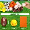 HyDren 96 Pieces Sports Stress Balls Mini Foam Sport Ball Squeeze Toy Include Storage Bag Basketball Football Baseball Soccer Tennis Volleyball for Stress Relief, Relaxation Party Favor for Boys Girls view 3