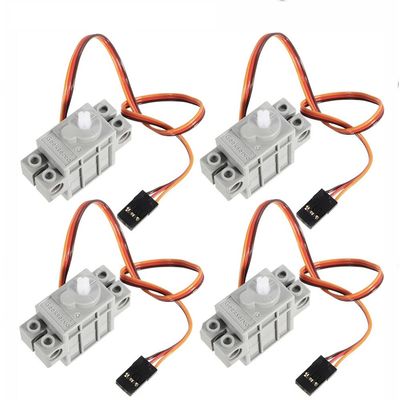 Sparkleiot 270 Degree Rotation Servo for Arduino Microbit Raspberry Pi Geekservo Compatible with Standard Building Blocks Support kittenblock makecodePack of 4