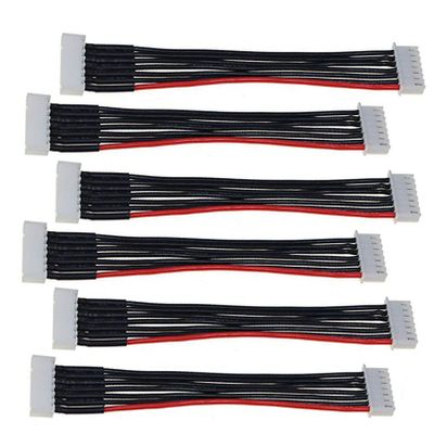 6Pcs 22Awg Silicone JST-XH Connector 6S Battery Balance Plug Wire Extension Lead for LiPo Batteries Balance Charging,200mm