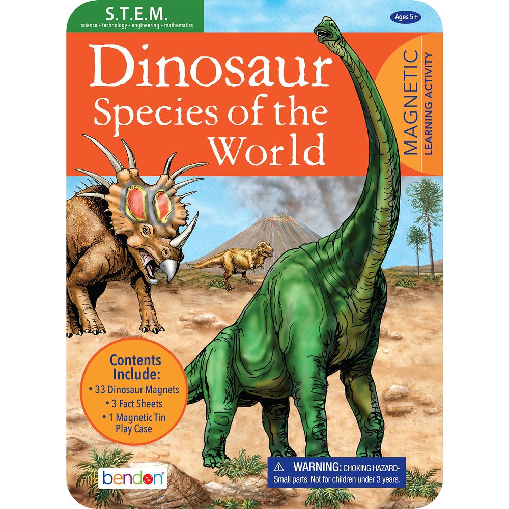Bendon Dinosaur Species Educational Learning Game Tin