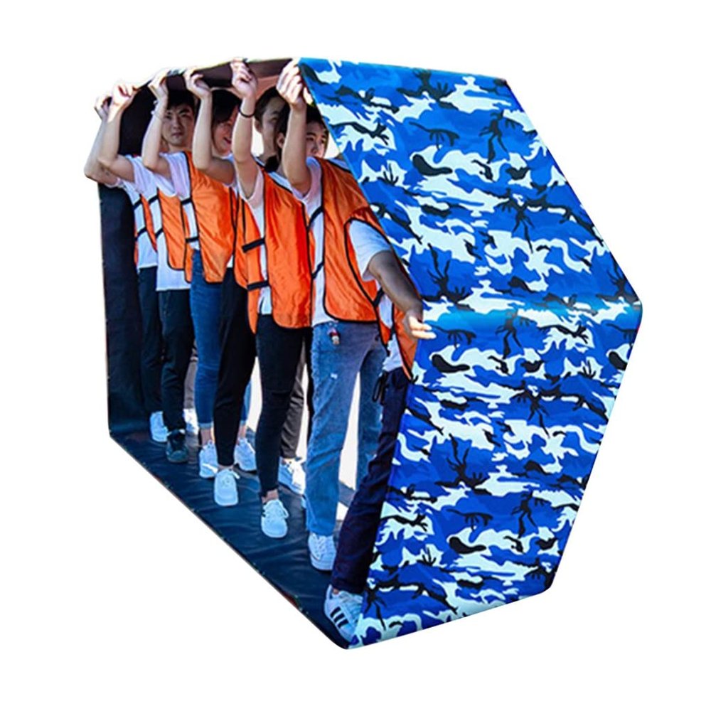 Playing Run Mat Adult Children Play with Running Mat, Indoor and Outdoor Teamwork Game Props, Waterproof and Wear-Resistant Oxford Running Pad (Size : Adult-6M/20FT)