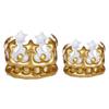 Toyvian 2pcs King Queen Inflatable Birthday Party Tiara Hat King Queen Costume Accessory for Photo Props Birthday Costume Party Supplies view 1