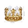 Toyvian 2pcs King Queen Inflatable Birthday Party Tiara Hat King Queen Costume Accessory for Photo Props Birthday Costume Party Supplies view 2