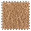 10Pcs Soft Tiles Foam Interlocking Floor Mats,Puzzle Play Mats Splicing Carpet Plush Carpet Area Rug for Playmat Play Room Bedroom Square Floor Tiles,Camel,12X12X0.4In view 1