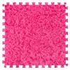 10Pcs Soft Tiles Foam Interlocking Floor Mats,Puzzle Play Mats Splicing Carpet Plush Carpet Area Rug for Playmat Play Room Bedroom Square Floor Tiles,Rose red,12X12X0.2In view 1