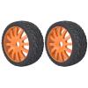 1/8 RC Off Road karts Rubber Tires Tyres & 1 : 8 Hex 17mm Wheels Rims , Racing RC Car Accessory for for HSP for HPI Racing Car Toys(Orange) view 3