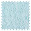 10Pcs Soft Tiles Foam Interlocking Floor Mats,Puzzle Play Mats Splicing Carpet Plush Carpet Area Rug for Playmat Play Room Bedroom Square Floor Tiles,Blue,24x24x0.4In view 1