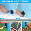 Foldable Dog Pet Bath Pool,Portable Hard Plastic PVC Pet Bathing Tub, Outdoor Collapsible Swimming Pool for Dogs Cats Puppy and Kids,Slip-Resistant Kiddie Pool Paddling Pool,Blue,32 * 8in view 3