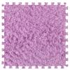 10Pcs Soft Tiles Foam Interlocking Floor Mats,Puzzle Play Mats Splicing Carpet Plush Carpet Area Rug for Playmat Play Room Bedroom Square Floor Tiles,Purple,12X12X0.4In view 1
