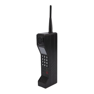 Asixxsix Retro Brick Cell Phone Ornament, Vintage Classic Cellular Phone Model Stylized Ornaments Retro Brick Cell Phone Model for Props Home Office Decoration, Unique Gift for Kids(Black)