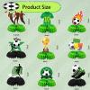 9pcs Soccer Birthday Party Decorations - Honeycomb Centerpieces with 3D Football Theme, Party Supplies for Boys' Kids Birthday Party view 2