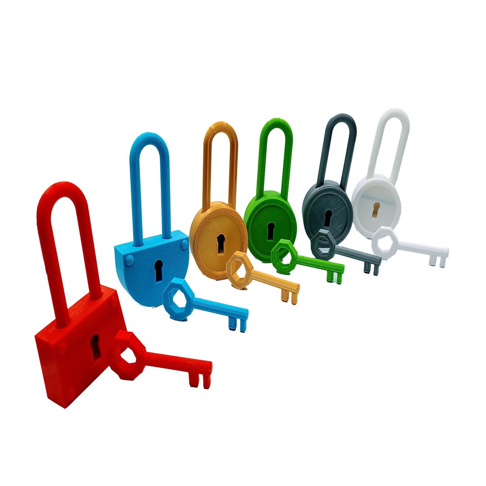 Hello Neighbor Lock Set - 6 Pack - 3D Printed | Made in USA