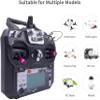 DTXMX FS-i6X 10CH Radio Transmitter and Receiver FS-iA10B 2.4G RC Controller for Airplane Helicopter FPV Drone RC Quadcopter Fly in The vast Sky (Mode-2) view 2