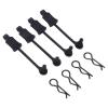 RC Body Clip Retainers Upgrade Part for 1/10 ARRMA 3s & Mega Vorteks Senton Granite Big Rock Typhon etc 4 pcs/Set AR390165(Black) view 1
