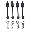 RC Body Clip Retainers Upgrade Part for 1/10 ARRMA 3s & Mega Vorteks Senton Granite Big Rock Typhon etc 4 pcs/Set AR390165(Black) view 3