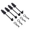 RC Body Clip Retainers Upgrade Part for 1/10 ARRMA 3s & Mega Vorteks Senton Granite Big Rock Typhon etc 4 pcs/Set AR390165(Black) view 4