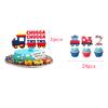 Chugga Chugga Two Two Birthday Party, Train 2 year old Cake Topper, Choo Choo Im Two Birthday Party Decorations 2nd Birthday Cake Topper. view 2