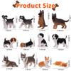 EYSCOTA 12PCS Dog Figurines Playset, Realistic Detailed Plastic Puppy Figures, Hand Painted Mini Dog Figures Toy Set Cake Toppers Easter Egg Birthday Gift for Kids Toddlers view 4