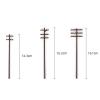 B Baosity 3 Pieces 1/42 O Scale Telephone Poles for Model Train Park Street view 4