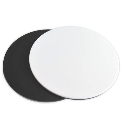 Lab Microscope Slides Stereo Microscope Working Stage Translucent Round White Black Plastic Work Board Microscope Parts (Color : 95mm Black White)