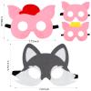 4PCS Three Little Pigs & Big Bad Wolf Masks Costume for Kids (Three Little Pigs) view 2