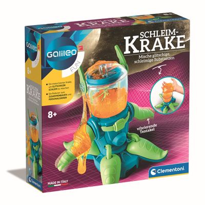 Clementoni Galileo Fun - Slime Krake, Fun Experiences with Sticky and Luminous Substances, Toy for Children from 8 Years, for Small Chimiers from 59277