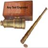 14x Vintage Pirate Spyglass Telescope- Functional Brass & Clear Vision Pirate Telescope with Premium Engraving Wooden Case view 1