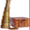 14x Vintage Pirate Spyglass Telescope- Functional Brass & Clear Vision Pirate Telescope with Premium Engraving Wooden Case view 4