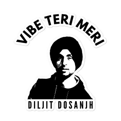 diljit Dosanjh Punjabi Singer Stickers Transparent