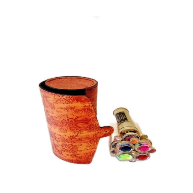 Antiqe Kaleidoscope Brass Unique Kaleidoscope Double Wheel Kaleidoscope Gifts Nautical Gift (with Box)