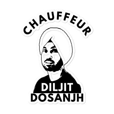 Diljit Dosanjh Stickers Punjabi Singer Transparent