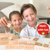 Math Domino Game for 1st & 2nd Grade | Wooden Algebra Dominoes Plus/Minus | Educational Learning Toy for Kids 6+ | Classroom, Homeschool & Teaching Supplies view 2