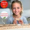 Math Domino Game for 1st & 2nd Grade | Wooden Algebra Dominoes Plus/Minus | Educational Learning Toy for Kids 6+ | Classroom, Homeschool & Teaching Supplies view 3