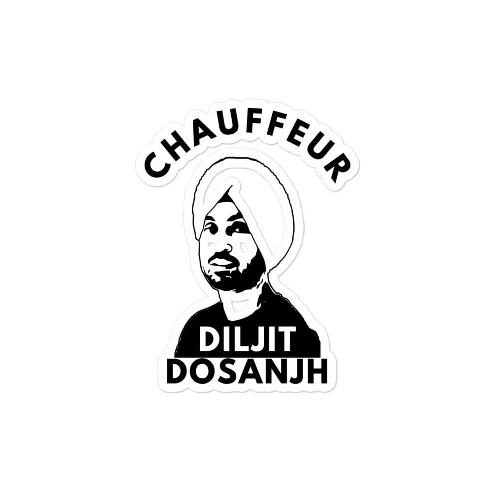 Diljit Dosanjh Stickers Punjabi Singer Transparent