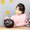 Piggy Bank for Kids,Piggy Bank for Boys Girls and Adult,Money Jar Wooden Piggy Bank With Key Cute Pig Coin Money Bank Reusable Money Bank Black Piggy Bank For Kids And Adults Boy Girl Gift Saving Bank view 4