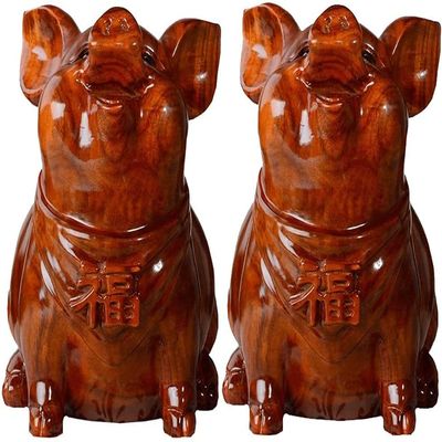 Piggy Bank for Kids,Piggy Bank for Boys Girls and Adult,Money Jar Rosewood Piggy Bank With Key Coin And Paper Money Saving Box Cute Pig Money Bank Wooden Coin Bank For Kids 7x5.9x8.2in Saving Bank (Co
