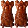 Piggy Bank for Kids,Piggy Bank for Boys Girls and Adult,Money Jar Rosewood Piggy Bank With Key Coin And Paper Money Saving Box Cute Pig Money Bank Wooden Coin Bank For Kids 7x5.9x8.2in Saving Bank (Co view 1