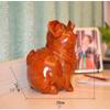 Piggy Bank for Kids,Piggy Bank for Boys Girls and Adult,Money Jar Rosewood Piggy Bank With Key Coin And Paper Money Saving Box Cute Pig Money Bank Wooden Coin Bank For Kids 7x5.9x8.2in Saving Bank (Co view 2