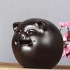 Piggy Bank for Kids,Piggy Bank for Boys Girls and Adult,Money Jar Wooden Piggy Bank With Key Cute Pig Coin Money Bank Reusable Money Bank Black Piggy Bank For Kids And Adults Boy Girl Gift Saving Bank view 3