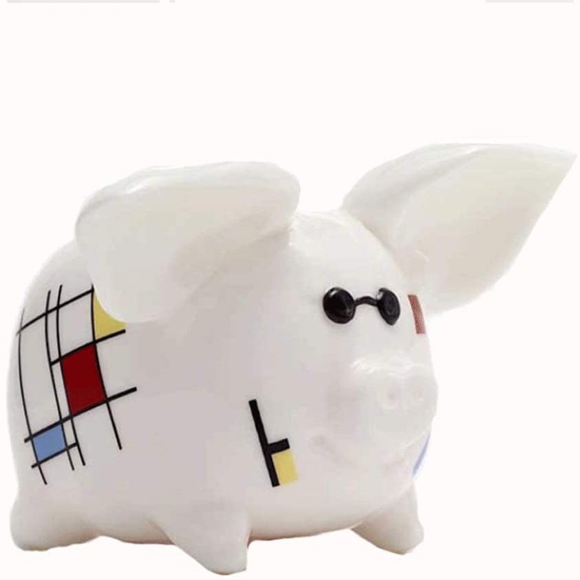 Piggy Bank for Kids,Piggy Bank for Boys Girls and Adult,Money Jar Large-capacity Piggy Bank, Children's Creative And Simple Coin Bank, Ceramic Piggy Bank For Boys And Girls, Home Decor Gifts Saving Ba