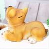 Piggy Bank for Kids,Piggy Bank for Boys Girls and Adult,Money Jar Cute Naughty Dog Piggy Bank Large Resin Coin Bank Yellow Simulation Dog Toy Banks With Stopper Piggy Bank For Kids Boy Girl Saving Ban view 4
