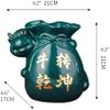Piggy Bank for Kids,Piggy Bank for Boys Girls and Adult,Money Jar Year Of The Ox Piggy Bank Reusable Piggy Bank With Stopper Unique Design Of Coin Bag Coin Bank Cute Ceramic Money Bank For Kids Saving view 2